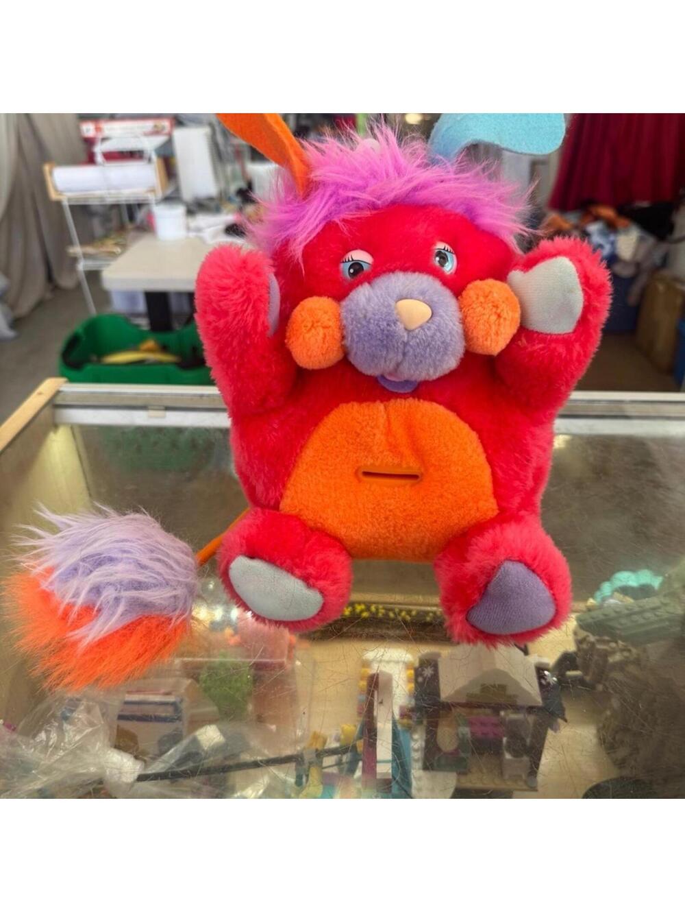 Vintage vtg Mattel popples piggy bank with stopper